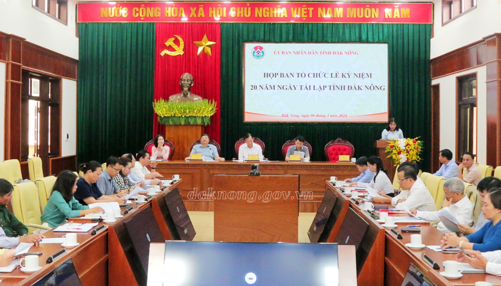 Đảm bảo công tác chuẩn bị cho Lễ kỷ niệm 20 năm ngày tái lập tỉnh Đắk Nông diễn ra đúng tiến độ, đạt yêu cầu